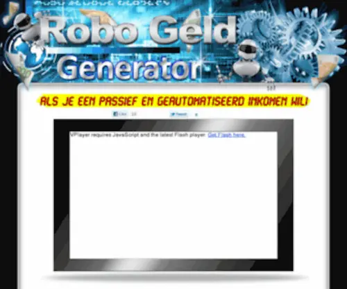 Robogeldgenerator.com(Verdien online een passief en geautomatiseerd inkomen met onze plug) Screenshot