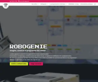 Robogenie.fr(Robogenie, cours de programmation robotique à Asnières-sur-Seine Cours de programmation robotique) Screenshot