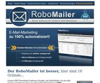 Robomailer.de(Unsere PHP Newsletter) Screenshot