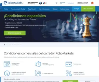 Robomarkets.es(El mejor bróker de trading de stocks online) Screenshot