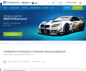 Robomarkets.pl(Najlepszy broker jeśli potrzebujesz maklera giełdowego) Screenshot