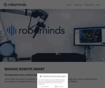 Robominds.de(Willkommen in der Zukunft der Robotik) Screenshot