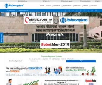 Robosapiensindia.com(Robosapiens Technologies Pvt Ltd) Screenshot