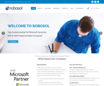 Robosol.com(Microsoft Dynamics NAV Partner UK) Screenshot