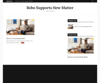 Robosupportsnewmatter.com(Robo Supports New Matter) Screenshot