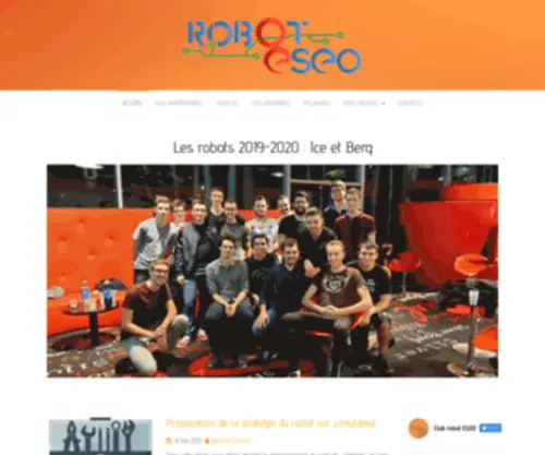 Robot-Eseo.fr(Robot ESEO) Screenshot