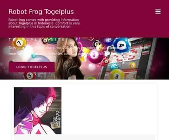 Robot-Frog.com(robot frog) Screenshot