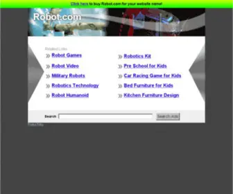 Robot.com(The Leading Robot Site on the Net) Screenshot
