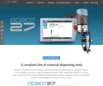 Robot27.com(Robot27 is a robotics integrator and) Screenshot