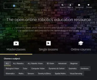 Robotacademy.net.au(Robot Academy) Screenshot