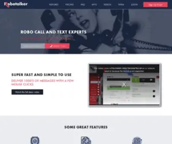 Robotalker.com(Best Automated Calling Service) Screenshot