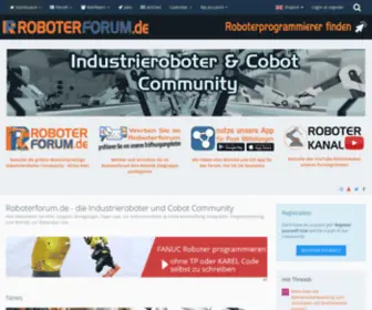Roboterforum.de(Die Industrieroboter und Cobot Community) Screenshot
