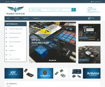 Roboterics.com(Arduino, IOT, Electronics Kits and More) Screenshot