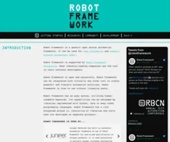 Robotframework.org(Robot Framework) Screenshot