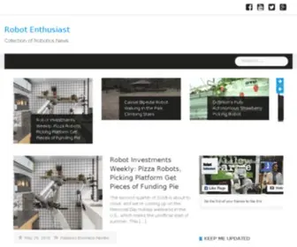 Robothusiast.com(Robot Enthusiast) Screenshot