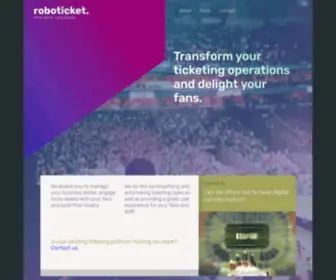 Roboticket.com(The advanced ticketing system) Screenshot