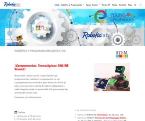 Roboticlab.es(ROBOTICA EDUCATIVA MADRID) Screenshot