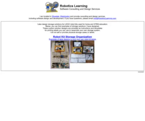Roboticslearning.com(Robotics Learning Home) Screenshot