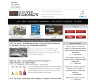 Roboticstomorrow.com(Robotics and Automation Stories) Screenshot