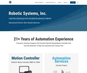 Roboticsys.com(Robotic Systems Integration) Screenshot