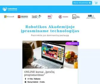 Robotikosakademija.lt(Nr. 1 technologinio ugdymo įstaiga lietuvoje) Screenshot