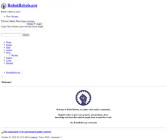 Robotrebels.org(Robot) Screenshot