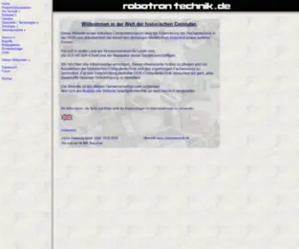 Robotrontechnik.de(Die Geschichte der Computertechnik der DDR) Screenshot