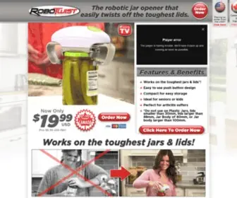 Robotwist.ca(The robotic jar opener that easily off the toughest lids) Screenshot