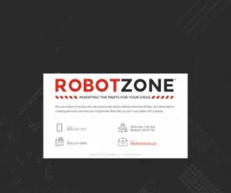 Robotzone.com(Inventing the Parts for Your Ideas) Screenshot
