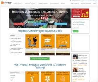 Roboversity.com(Robotics Workshops) Screenshot