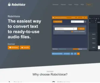 Robovoice.app(Microsoft Azure Web App) Screenshot