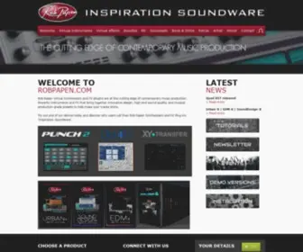 Robpapen.com(Rob Papen virtual synthesizers) Screenshot
