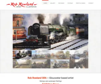 Robrowland.co.uk(View paintings and fine art prints by renowned British landscape and railway artist) Screenshot