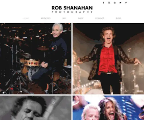 Robshanahan.com(Music photographer and keynote speaker based in Los Angeles. Volume 1 with foreward by Ringo Starr) Screenshot