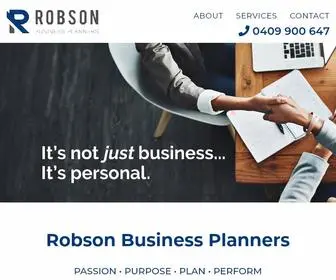 Robsonbusiness.com.au(Robson Business Planners) Screenshot