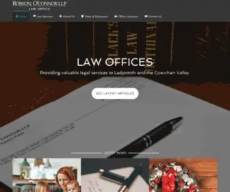 Robsonoconnor.ca(Law Firm) Screenshot