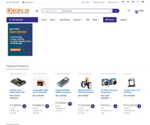 Robu.in(Shop from India's No.1 Online Robotics Store) Screenshot