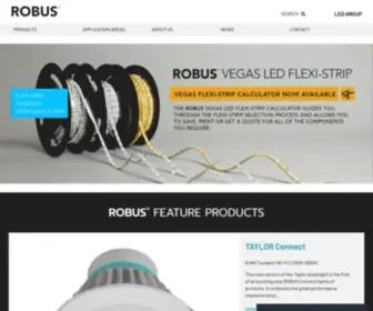 Robus.com.au(LED Group ROBUS Australia) Screenshot