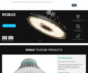 Robusled.com.au(LED Group ROBUS Australia) Screenshot