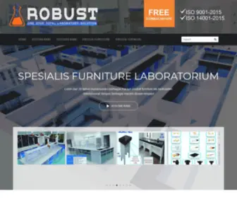 Robustindonesia.co.id(Produsen furniture laboratorium) Screenshot