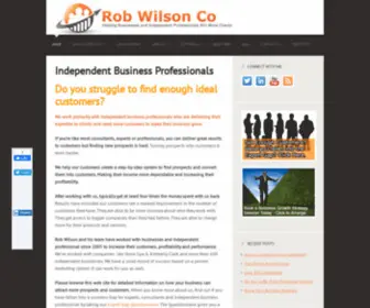 Robwilson.co(Helping Businesses and Independent Professionals Win More Clients) Screenshot