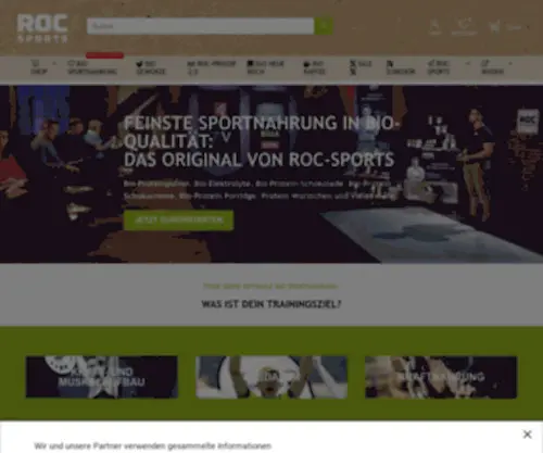 Roc-Sports.at(ROC-Sports Bio Sportnahrung) Screenshot