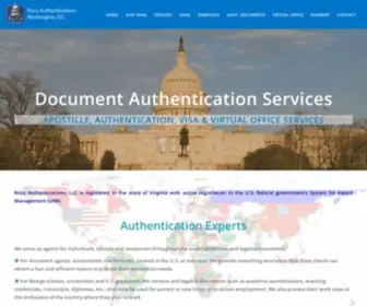 Rocadc.com(Document Authentication Services) Screenshot