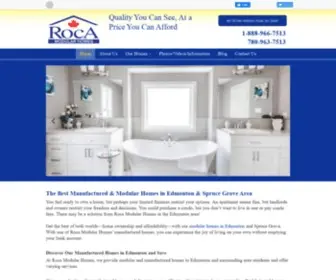 Rocamodularhomes.ca(Manufactured and Modular Homes in Edmonton & Spruce Grove area) Screenshot