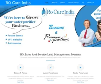 Rocareindia.in(RO Care India) Screenshot