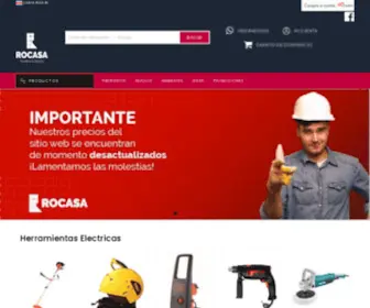 Rocasacr.com(Mantenimiento) Screenshot