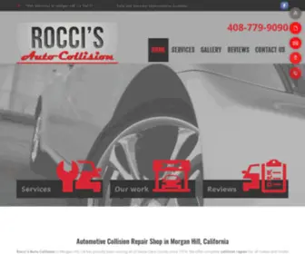 Roccisautocollision.com(Rocci's Auto Collision) Screenshot