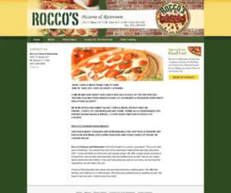 Roccos-Pizzeria.com(Rocco's Pizzeria and Ristorante) Screenshot