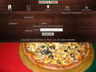 Roccospizza.com(Rocco's Pizza) Screenshot