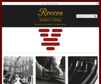 Roccothetailor.net(Rocco's Gentlemen's Clothing) Screenshot